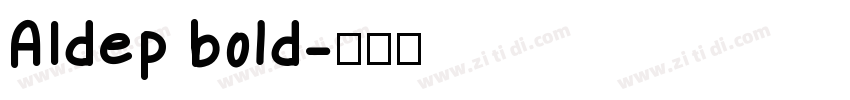 AIdep bold字体转换
